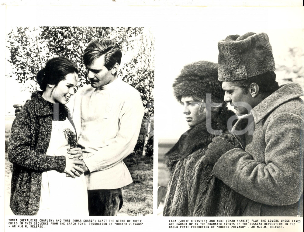 Fotografia d epoca originale 1965 Film Il dottor Zivago Geraldine CHAPLIN Omar SHARIF Julie CHRISTIE Foto 1