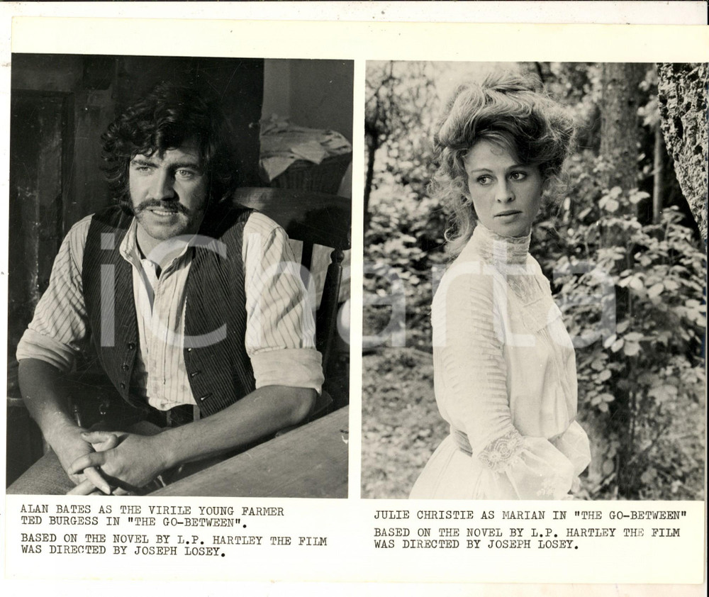 Fotografia d epoca originale 1971 CINEMA Film The Gobetween Alan BATES  Julie CHRISTIE Foto 24x20 cm 1