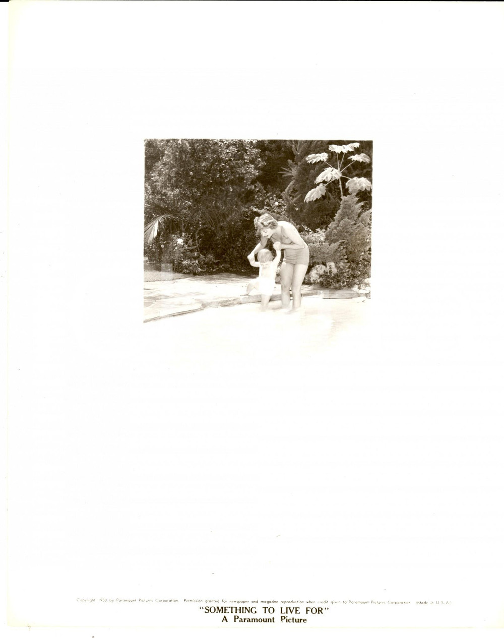 Fotografia d epoca originale 1968 CINEMA Something to live for Joan FONTAINE in una scena Foto 20x24 1