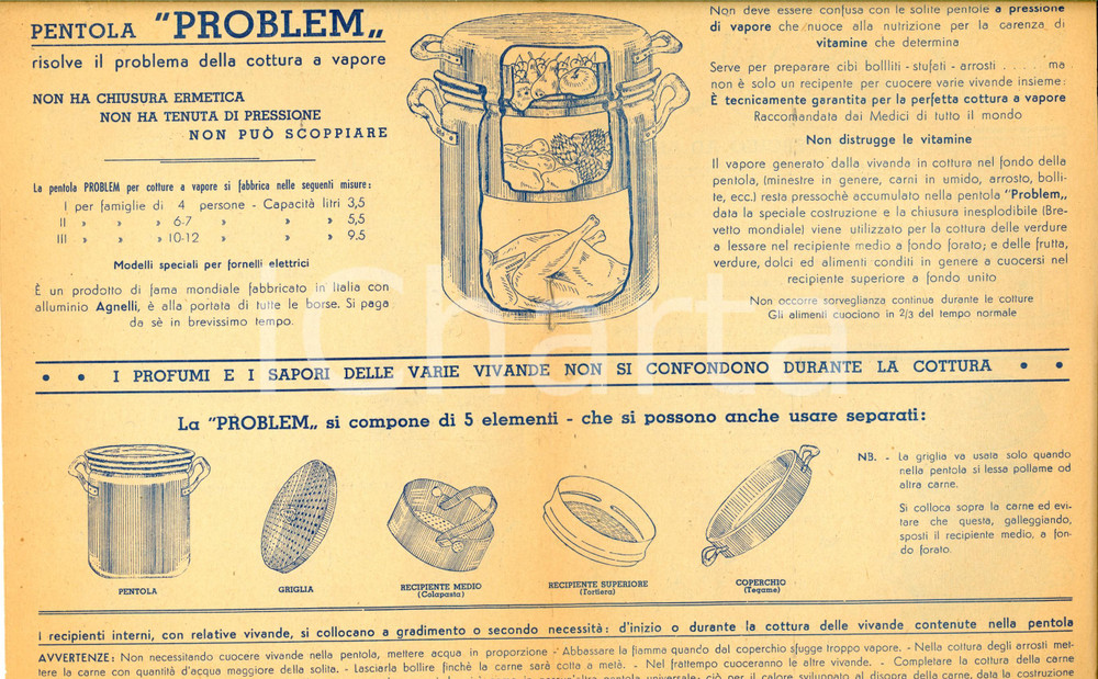 Documento originale, autentico 1939 MILANO RACEF Listino articoli casalinghi e ferramenta ILLUSTRATO 8 pp. 1