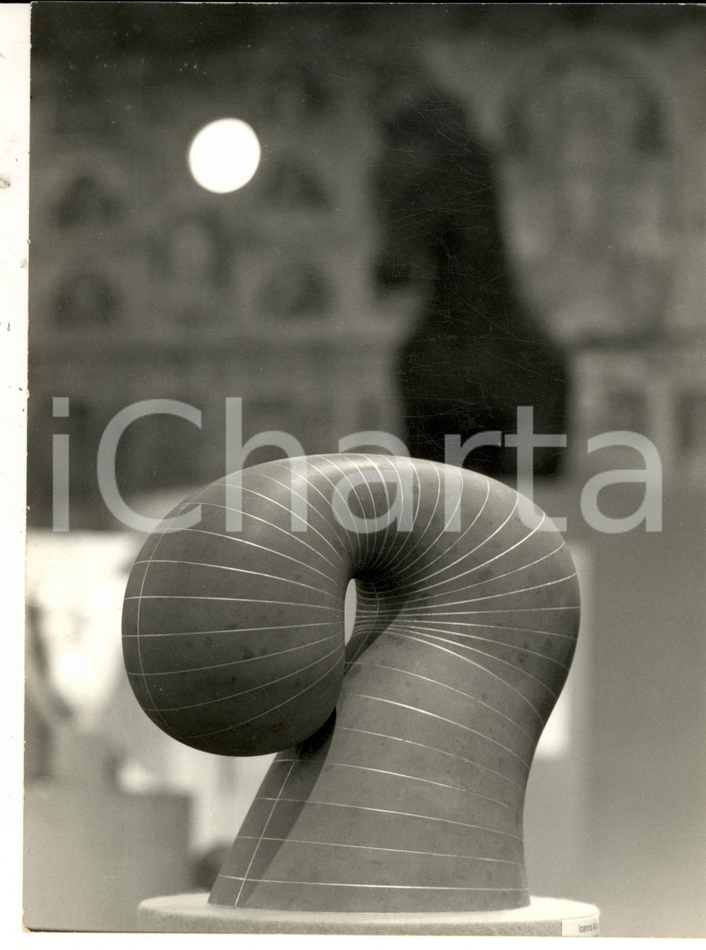 Fotografia d epoca originale 1975 ca PADOVA Palazzo della Ragione  Cavallo di Joannis AVRAMIDIS Foto 1