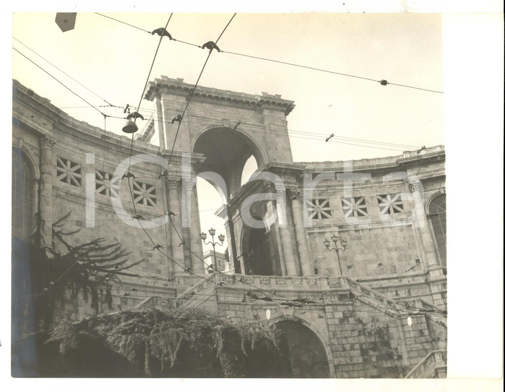 Fotografia d epoca originale 1960 ca CAGLIARI Veduta del Bastione di SAINT REMY Foto ARTISTICA 24x18 cm 1