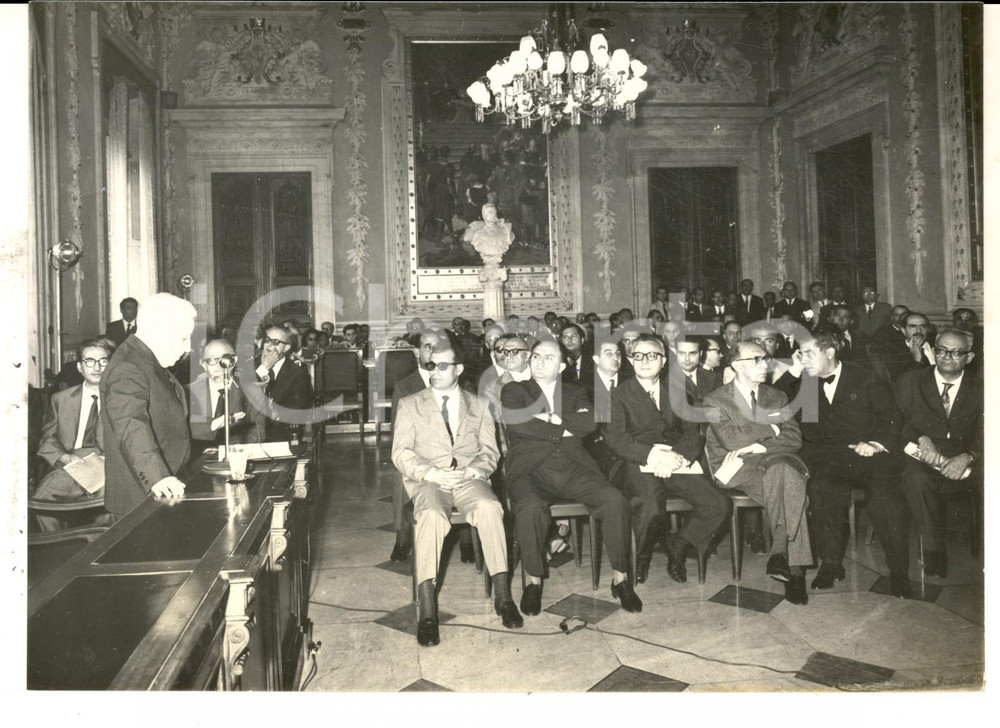 Fotografia d epoca originale 1965 ca CAGLIARI Palazzo Viceregio  Assemblea parlamentari nazionali sardi FOTO 1
