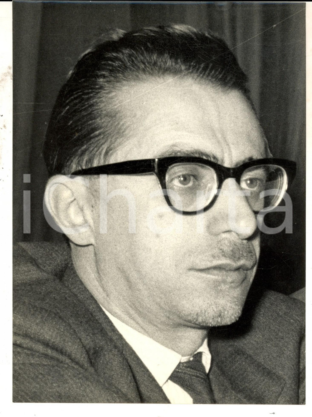 Fotografia d epoca originale 1961 MILANO Ritratto del ministro Giovanni PIERACCINI al Congresso PSI Foto 1