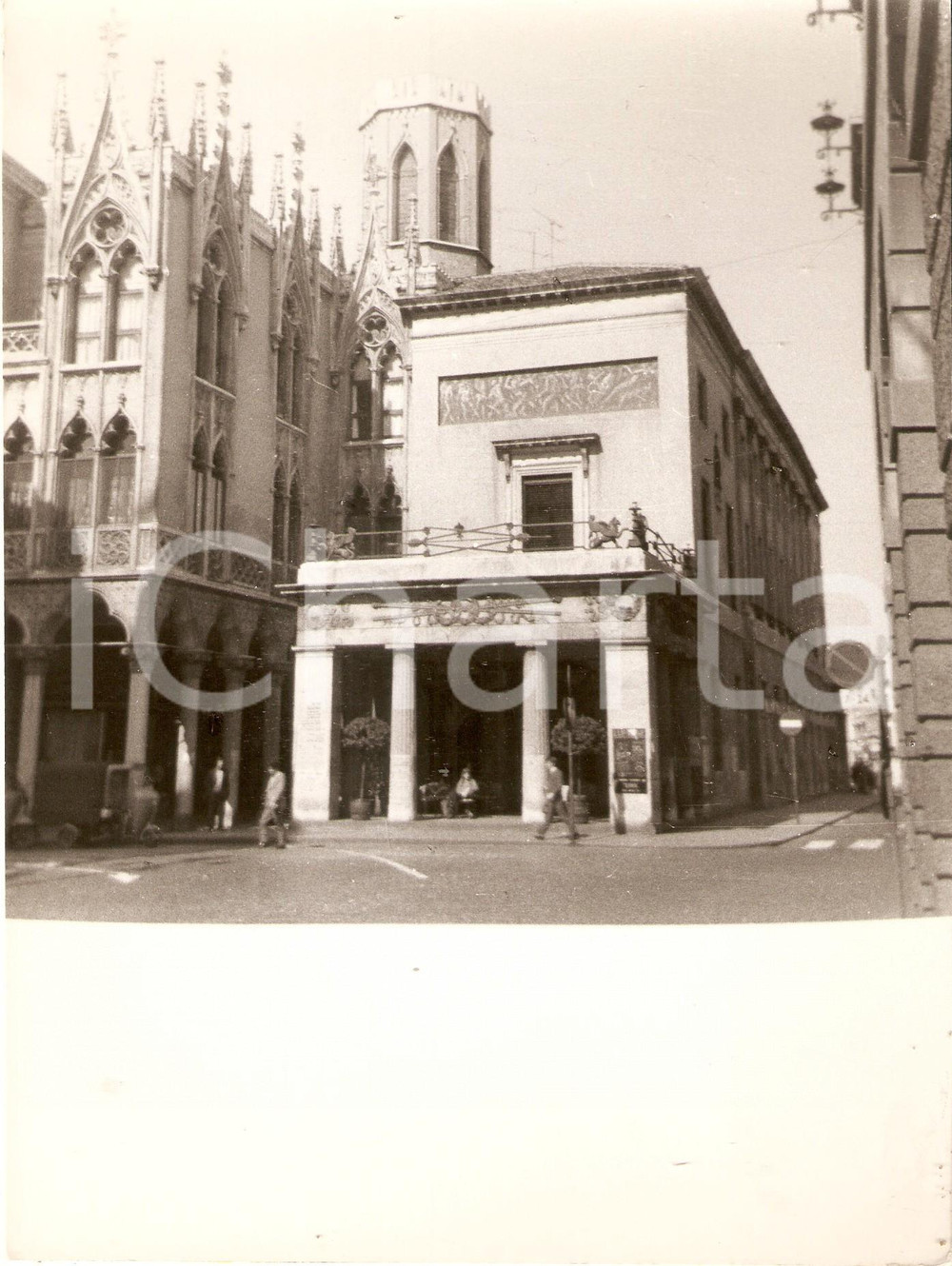 Fotografia d epoca originale 1975 ca PADOVA Caffé PEDROCCHI Veduta panoramica Foto 17x23 cm 1