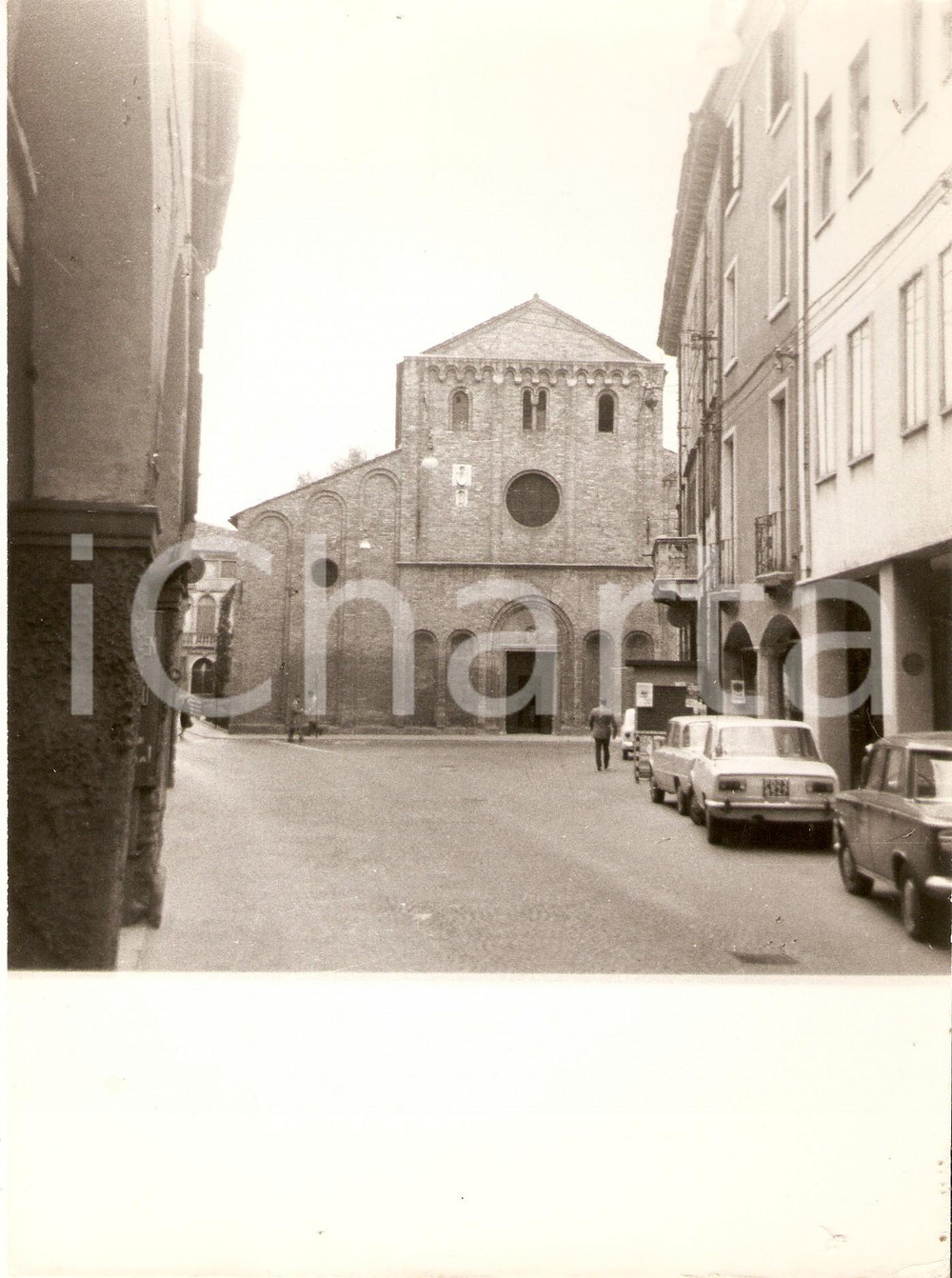 Fotografia d epoca originale 1975 ca PADOVA Chiesa di SANTA SOFIA Scorcio panoramico Foto 17x23 cm 1