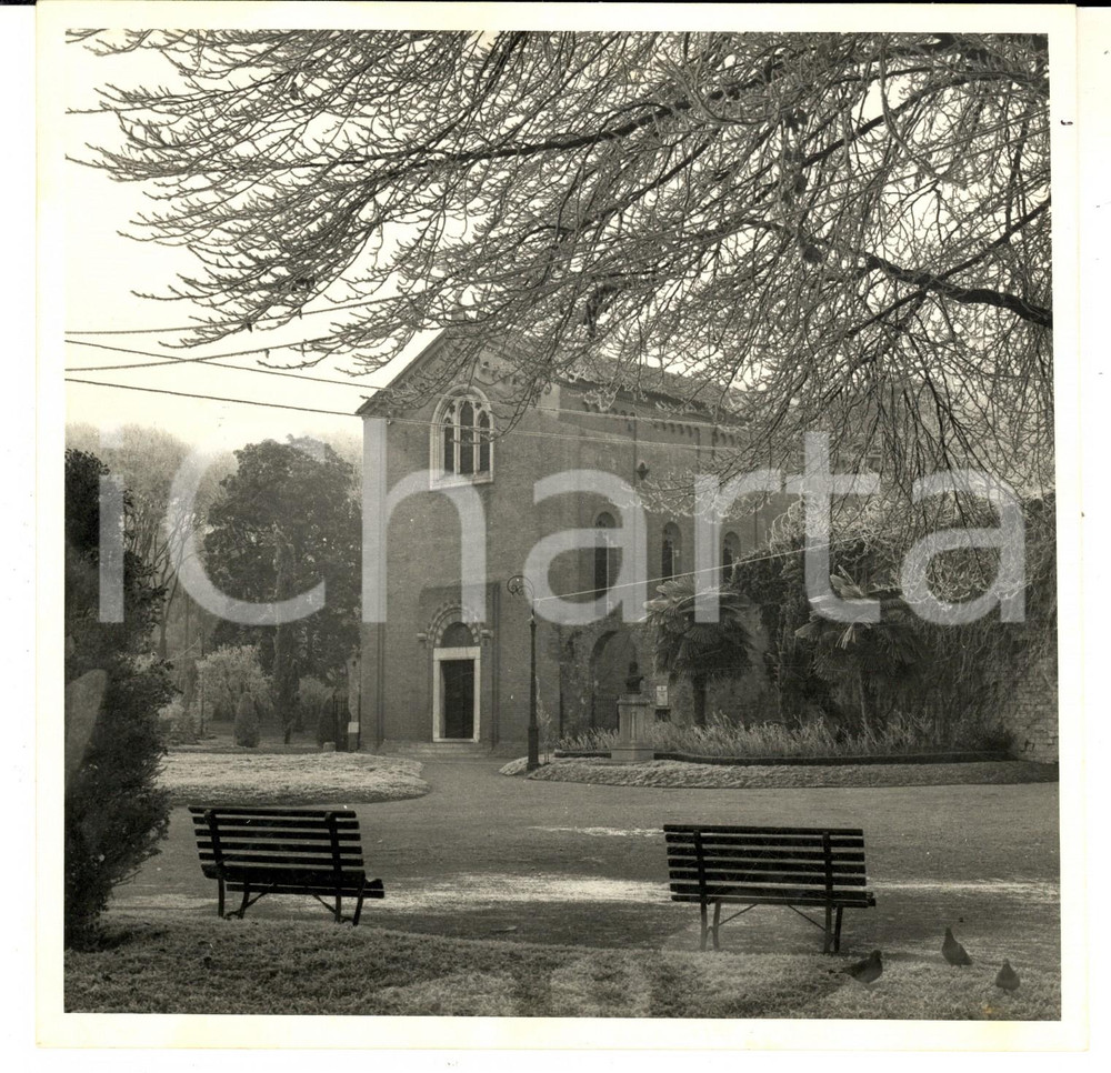Fotografia d epoca originale 1970 ca PADOVA Giardini dell ARENA   Cappella dell Annunziata Foto 18x18 cm 1