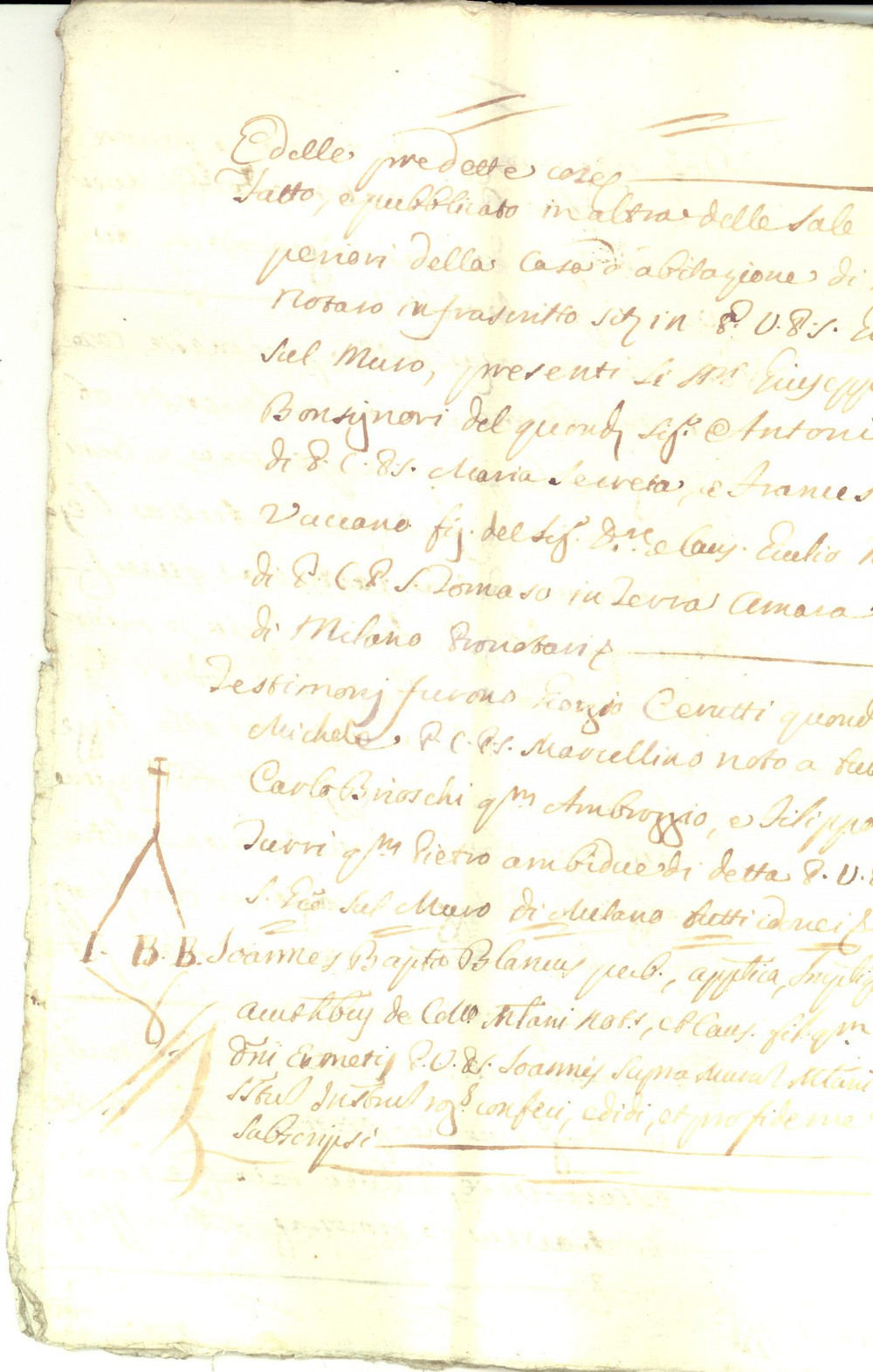Documento originale, autentico 1787 RASTIGLIONE Giuseppe VERDA vende tre poderi al fratello Giacomo Antonio 1