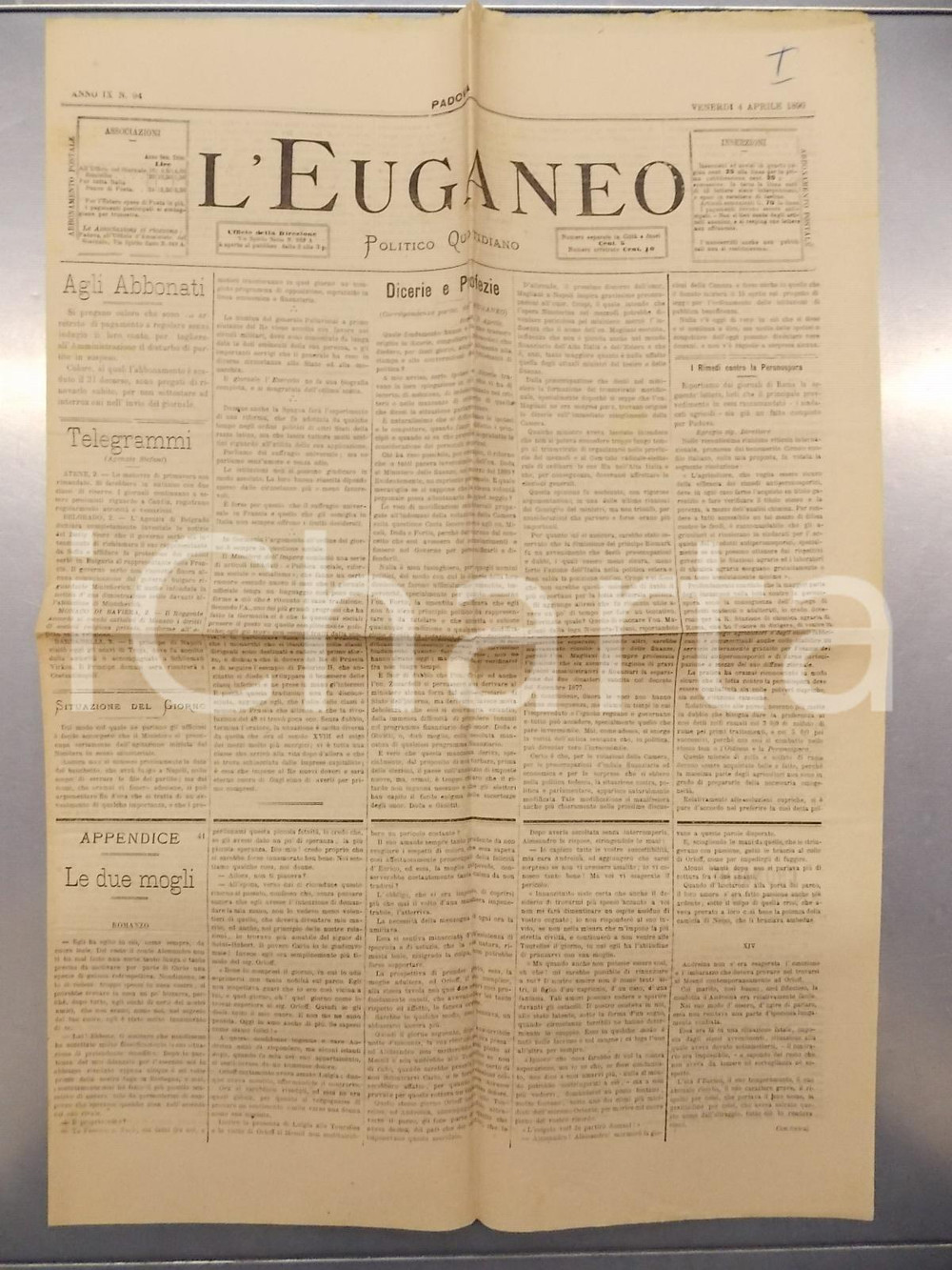 Giornale, rivista storica 1890 PADOVA  L EUGANEO Bambini di Riviera San Luca lanciano sassi a reporter 1