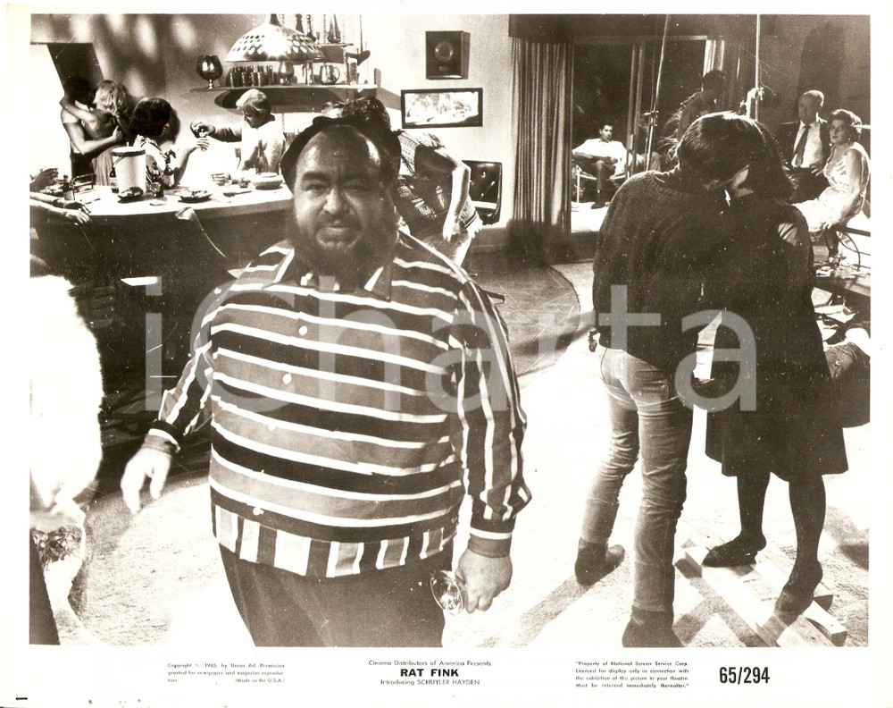 Fotografia d epoca originale 1983 CINEMA  RAT FINK Fat man at college party  Movie by James LANDIS Photo 1