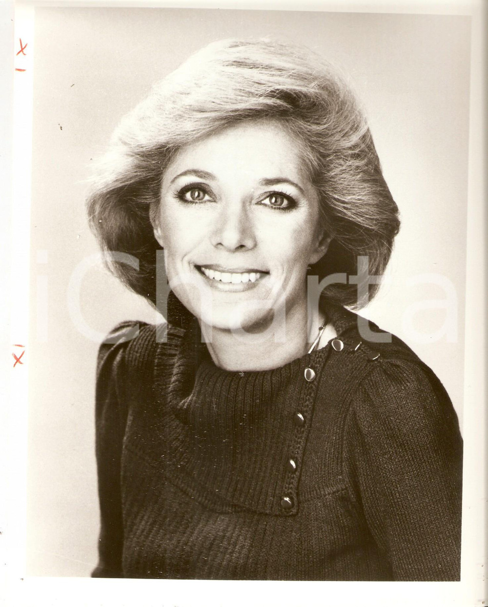 Fotografia d epoca originale 1984 CBS NEWS Presidential campaign  Leslie STAHL White House correspondent 1