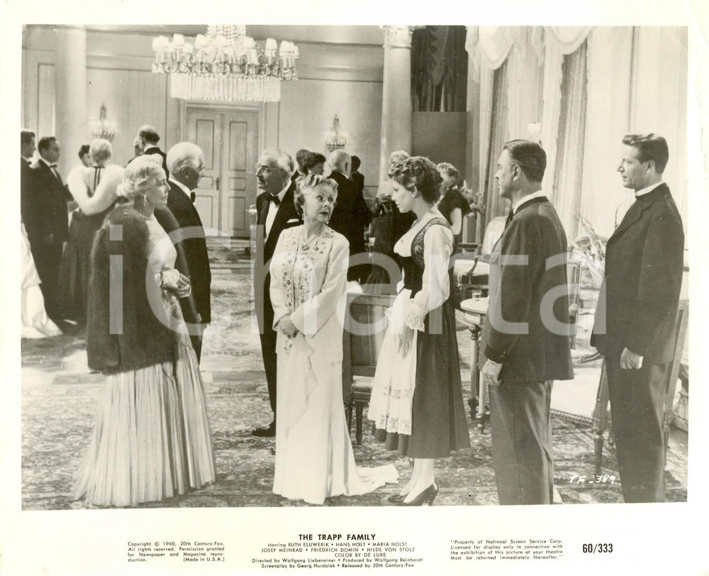 Fotografia d epoca originale 1958 THE TRAPP FAMILY Ruth LEUWERIK Hans HOLT Movie by Wolfgang LIEBENEINER Foto 1
