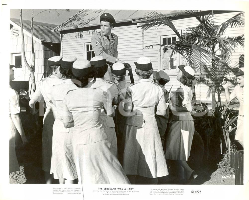 Fotografia d epoca originale 1961 THE SERGEANT WAS A LADY Martin WEST  Movie by Bernard GLASSER Photo 25x20 1