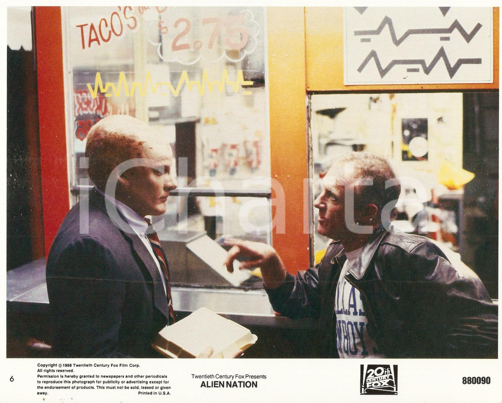 Fotografia d epoca originale 1988 ALIEN NATION James CAAN Mandy PATINKIN  Movie Graham BAKER Foto seriale 1