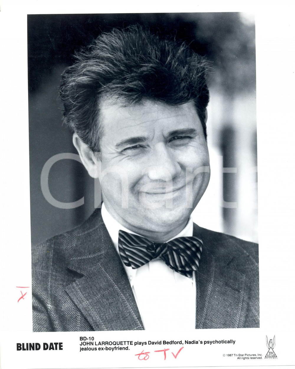 Fotografia d epoca originale 1987 BLIND DATE John LARROQUETTE  Movie by Blake EDWARDS Photo 20x25 cm 1