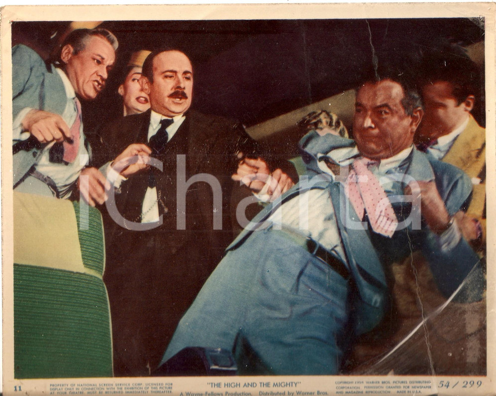 Fotografia d epoca originale 1954 THE HIGH AND THE MIGHTY Movie by William WELLMAN Foto seriale DANNEGGIATA 1