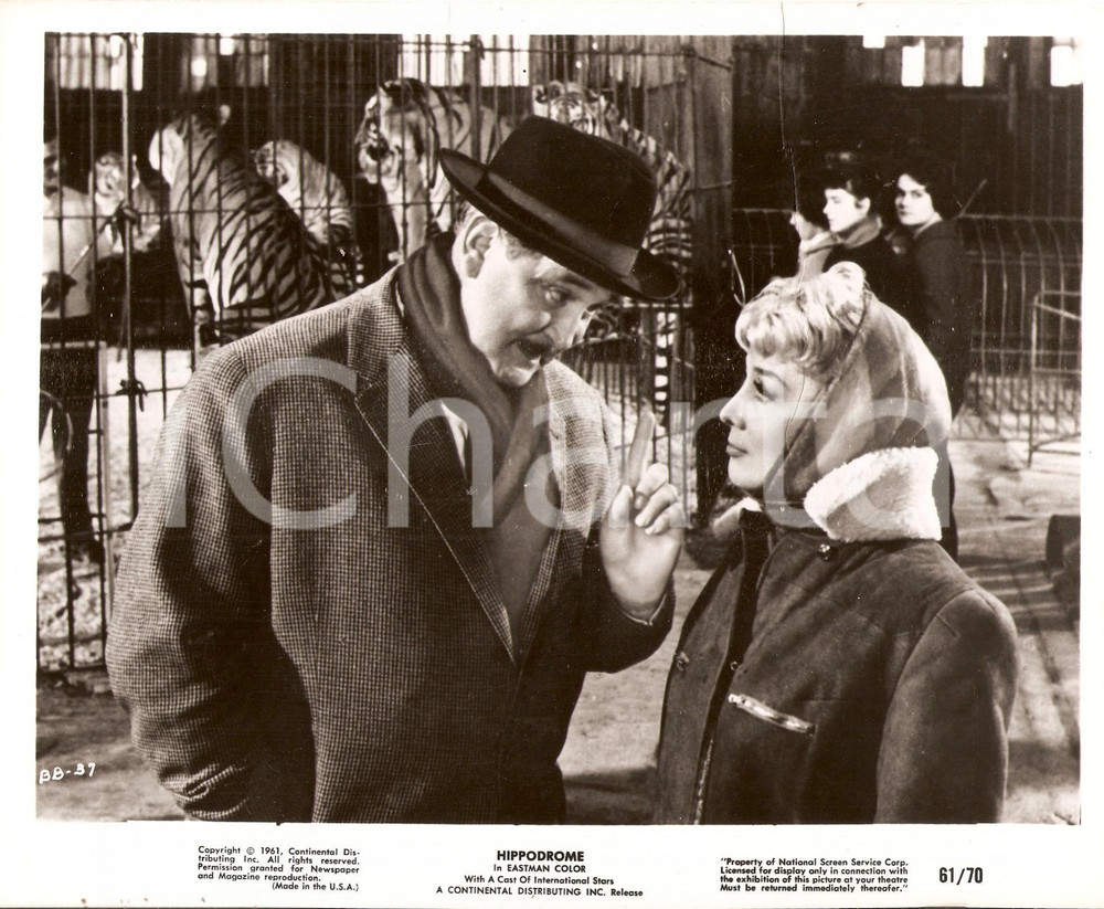 Fotografia d epoca originale 1961 HIPPODROME  GELIEBTE BESTIE Margit NUNKE and Gustav KNUTH at the zoo Foto 1