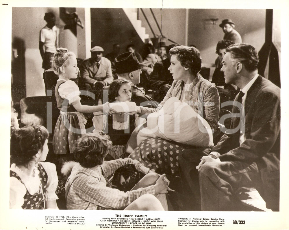 Fotografia d epoca originale 1958 THE TRAPP FAMILY Ruth LEUWERIK Hans HOLT Movie Wolfgang LIEBENEINER Foto 1