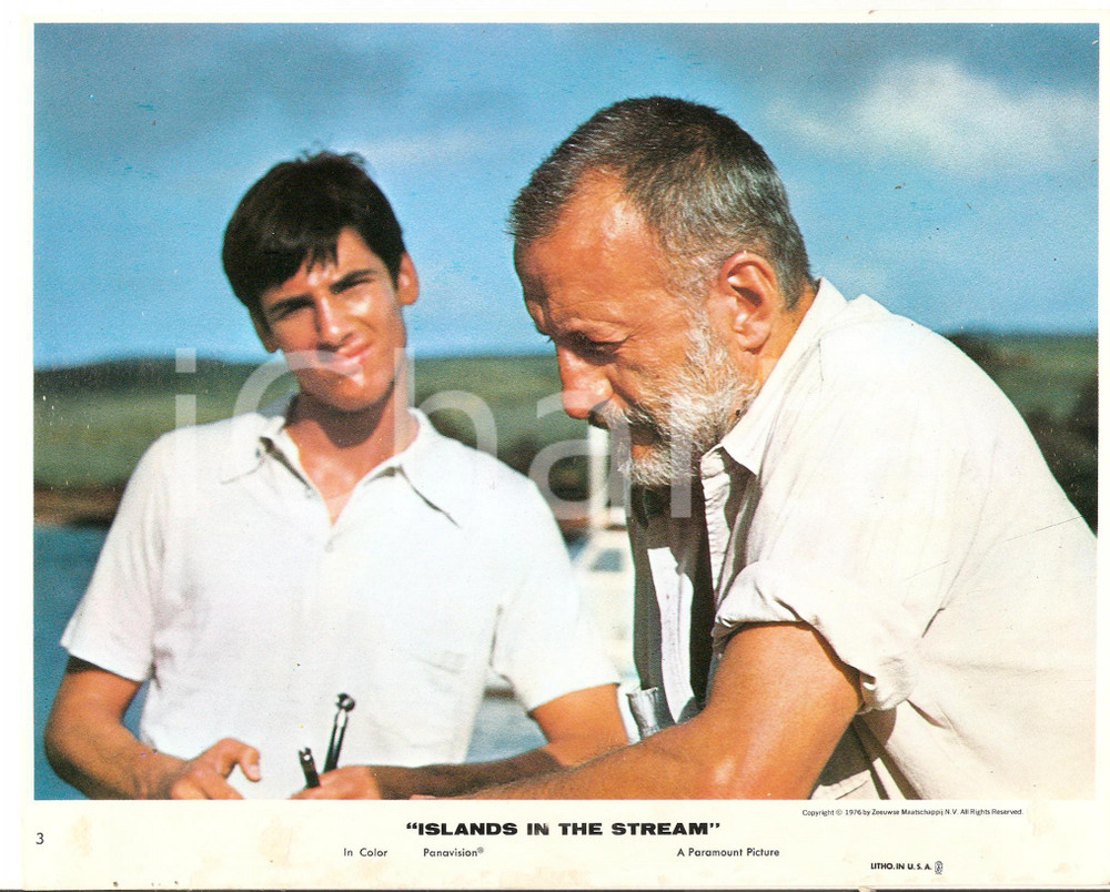 1977 ISLANDS IN THE STREAM George C. SCOTT Hart BOCHNER *Foto seriale 25x20 cm