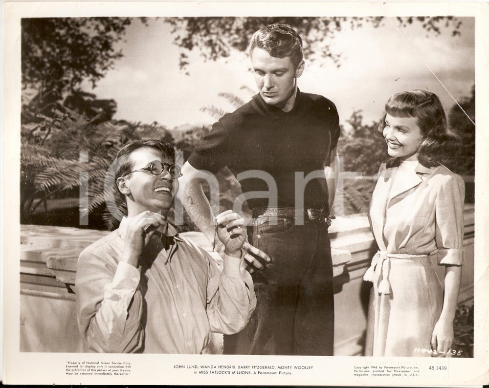 Fotografia d epoca originale 1948 MISS TATLOCK S MILLIONS John LUND Wanda HENDRIX Robert STACK Foto 25x20 cm 1