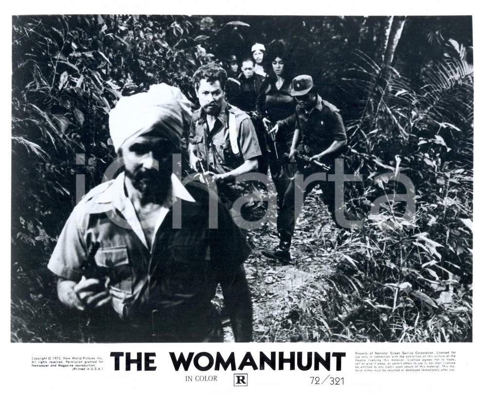 Fotografia d epoca originale 1972 THE WOMANHUNT Lisa TODD walks in the jungle  Movie by Eddie ROMERO Photo 1