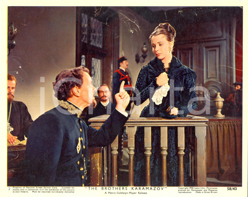 Fotografia d epoca originale 1958 THE BROTHERS KARAMAZOV Maria SCHELL  Movie by Richard BROOKS Foto seriale 1