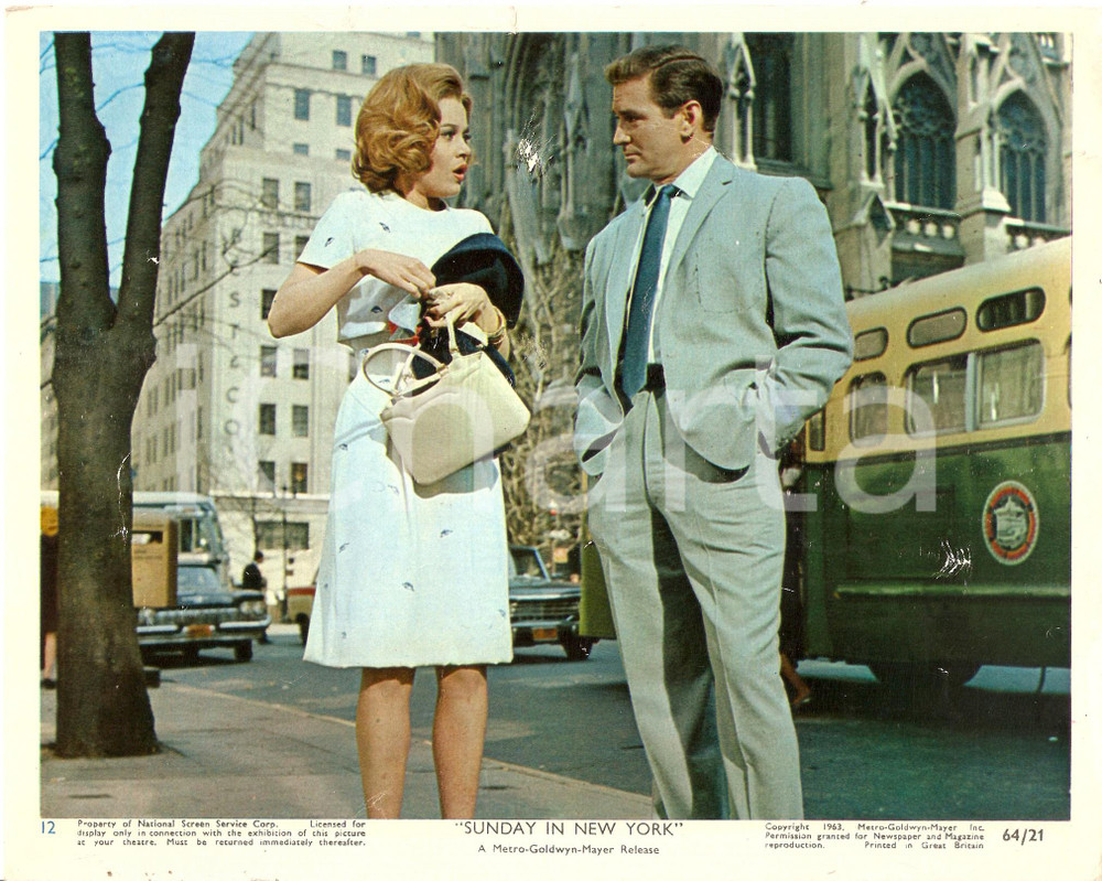 Fotografia d epoca originale 1963 SUNDAY IN NEW YORK Jane FONDA Rod TAYLOR  MovIe by Peter TEWKSBURY Foto 1