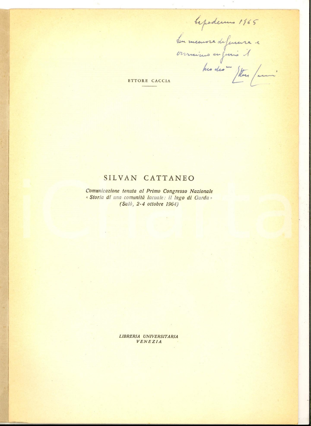 Libro, pubblicazione d epoca 1965 Ettore CACCIA Silvan Cattaneo Congresso SalÃ² Invio AUTOGRAFO 12 pp. 1