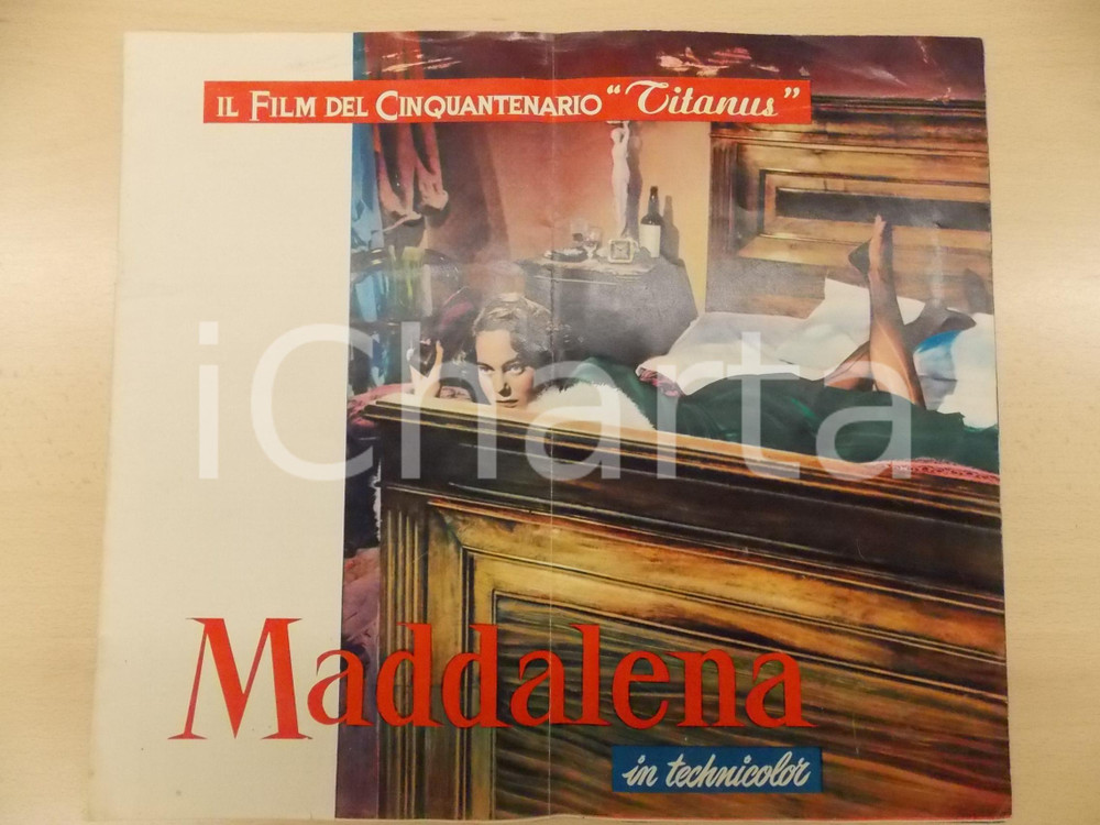 Materiale pubblicitario d’epoca 1954 MADDALENA Maria TOREN Pubblicazione ILLUSTRATA per cinquantenario TITANUS 1