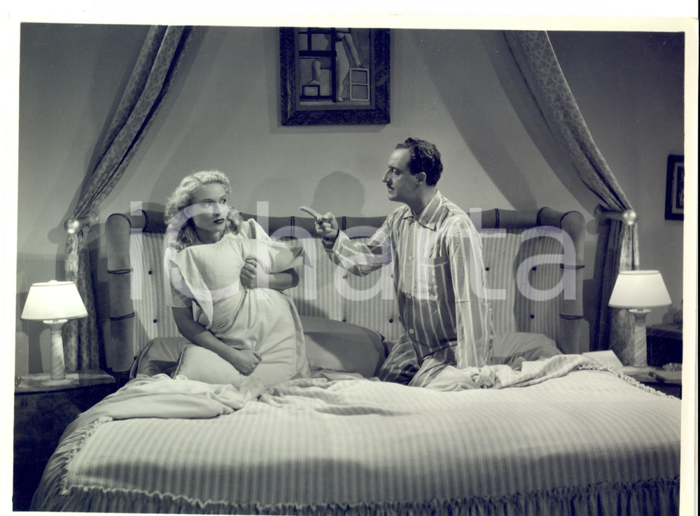 Fotografia d epoca originale 1940 ca Ai vostri ordini, signora Giuditta RISSONE Enrico VIARISIO Foto CINEMA 1