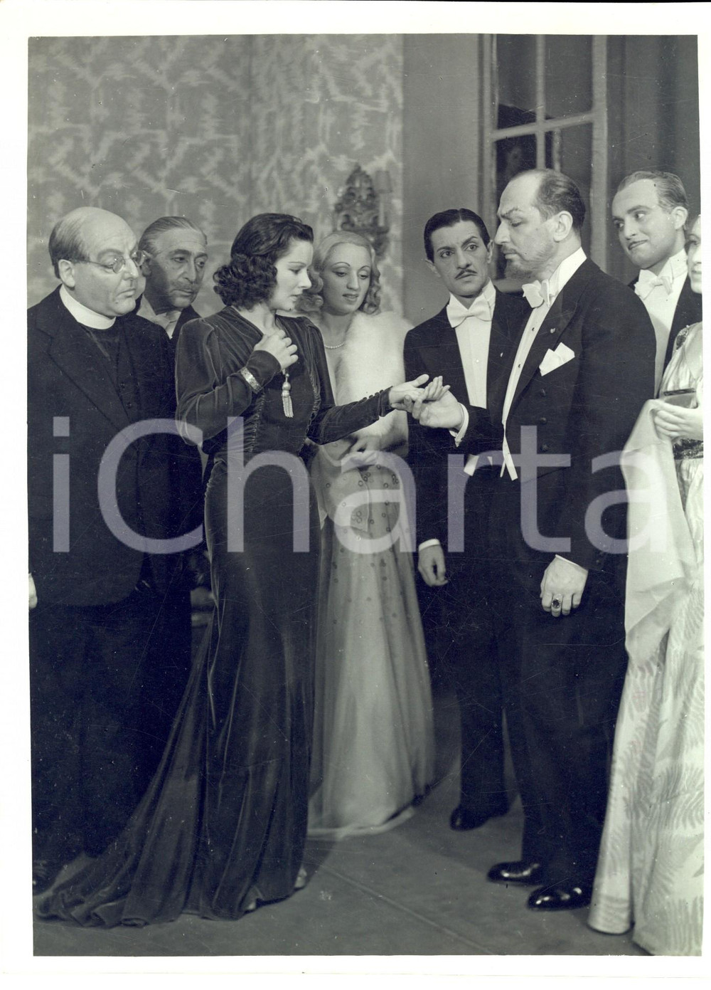 Fotografia d epoca originale 1940 ca TEATRO Compagnia Guglielmo GIANNINI Il delitto di lord Arturo Savile 1