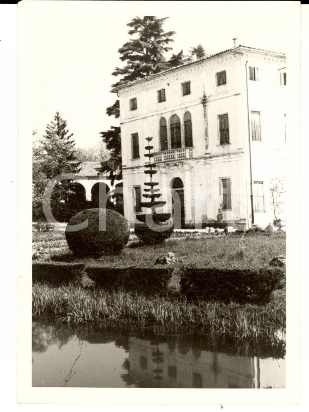1970 ca LOREGGIA (PD) Veduta di villa POLCASTRO - WOLLEMBORG *Foto VINTAGE 9x12
