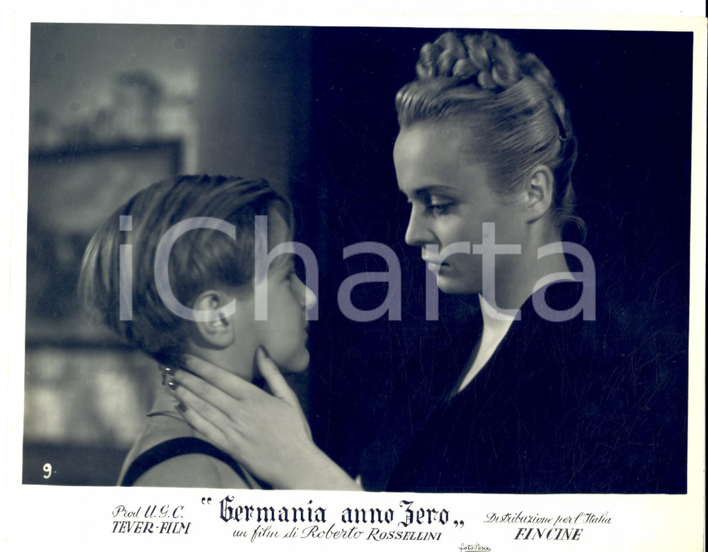 Fotografia d epoca originale 1948 CINEMA Germania anno zero ROSSELLINI  Edmund MOESCHKE Ingetraud HINZE 1
