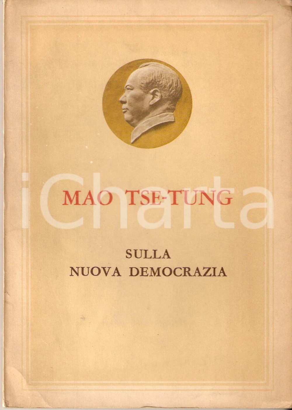 Libro, pubblicazione d epoca 1968 Mao TSETUNG Sulla nuova democrazia Pubblicazione 1