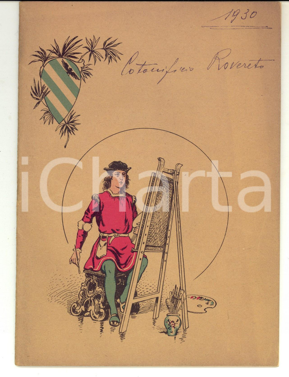 Documento originale, autentico 1930 COTONIFICIO DI ROVERETO Quaderno appunti su gestione dello stabilimento 1