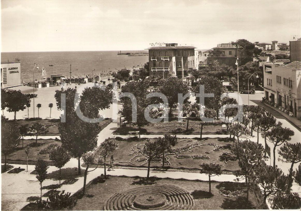 Cartolina originale da collezione 1960 ca CATTOLICA Panorama con hotel VILLA FULGIDA e albergo KURSAAL Cartolina 1
