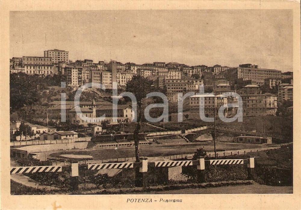 Cartolina originale da collezione 1950 ca POTENZA Panorama della cittÃ  Cartolina FG NV 1