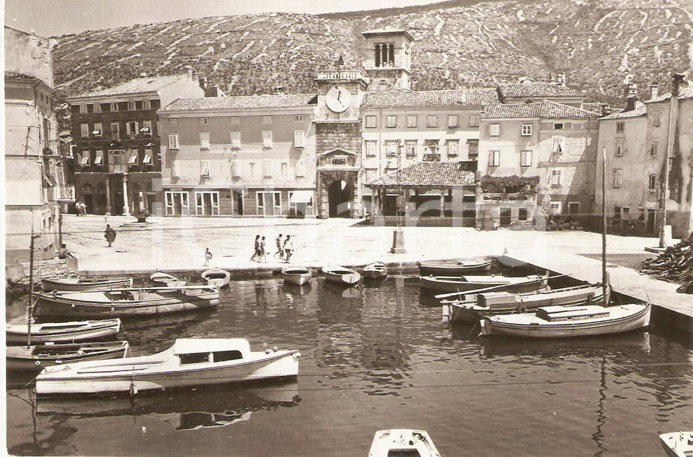 Cartolina originale da collezione 1960 ca CROAZIA Isola di CHERSO / CRES Veduta panoramica Cartolina FG NV 1