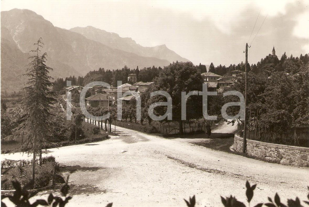 Cartolina originale da collezione 1954 RONCEGNO TERME TN Panorama del paese Cartolina FG NV 1