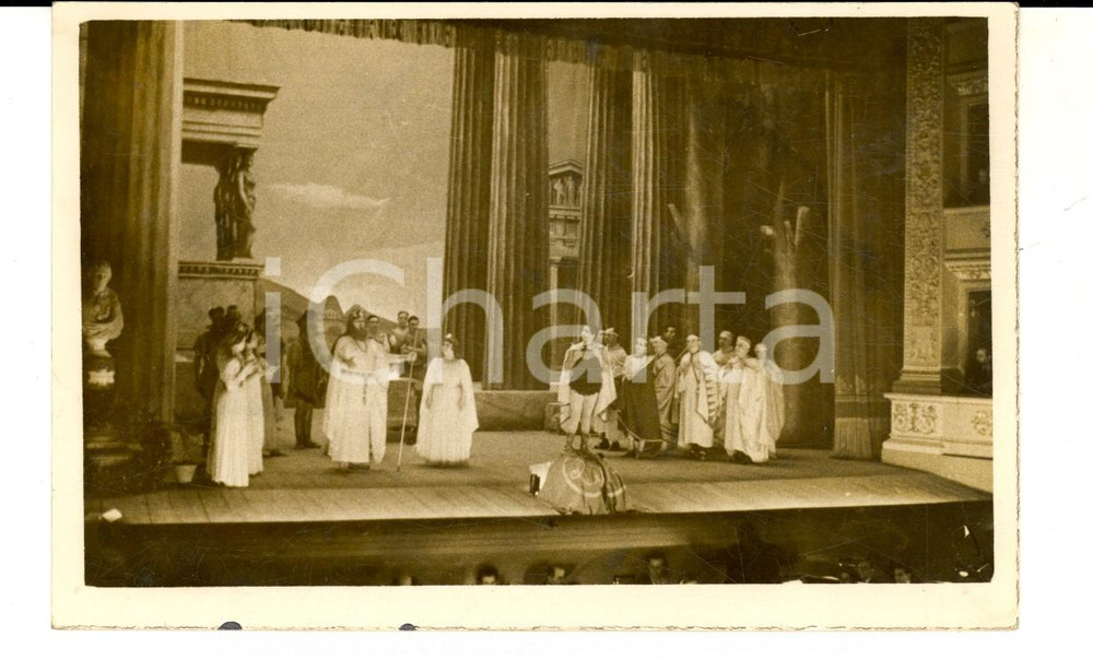 Fotografia d epoca originale 1937 TEATRO JESI Olimpiade diretta da Richard FALK  Foto L. SCHIAVONI FP 1