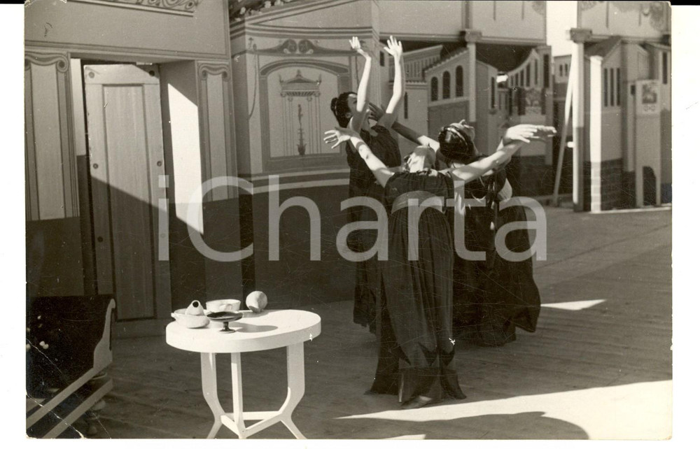 Fotografia d epoca originale 1938 Teatro OSTIA ANTICA Aulularia di Plauto  Coreografia Tusnelda RISSO Foto 1