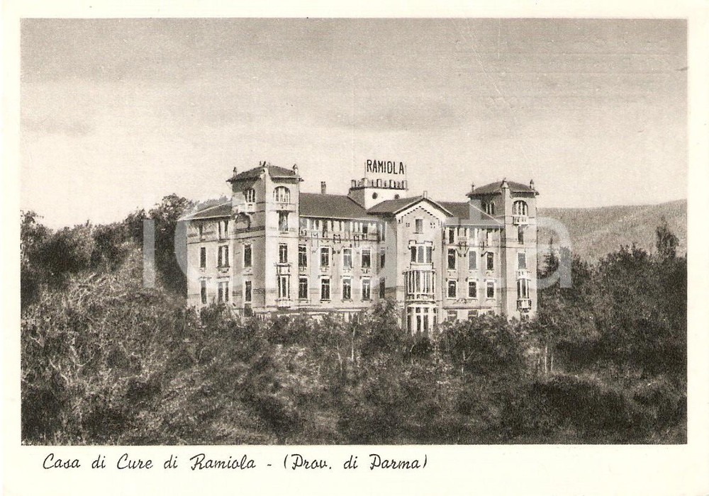 Cartolina originale da collezione 1953 MEDESANO PR Casa di cure di RAMIOLA Panorama Cartolina FG NV 1