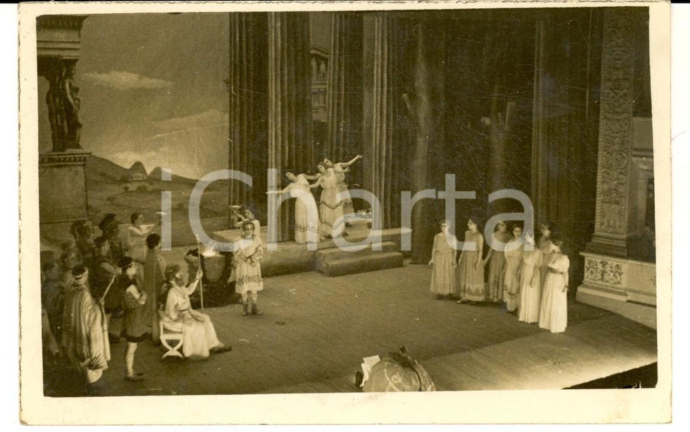 Fotografia d epoca originale 1937 TEATRO JESI Olimpiade Richard FALK  Coreografia Tusnelda RISSO Foto 1