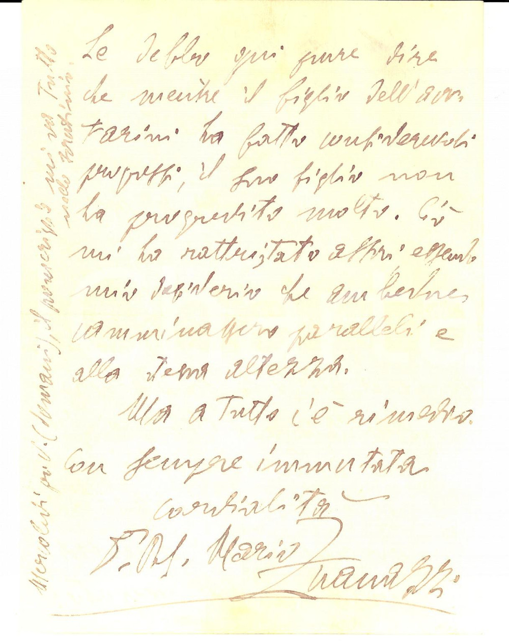 Manoscritto, lettera originale 1938 PADOVA Prof. Mario ZUANAZZI non accontentato dagli alunni Lettera 1