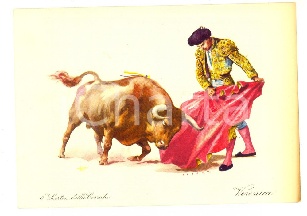 Materiale pubblicitario d’epoca 1957 MILANO Laboratorio farmaceutico VIOLANI  PubblicitÃ  antielmintivi CORRIDA 1