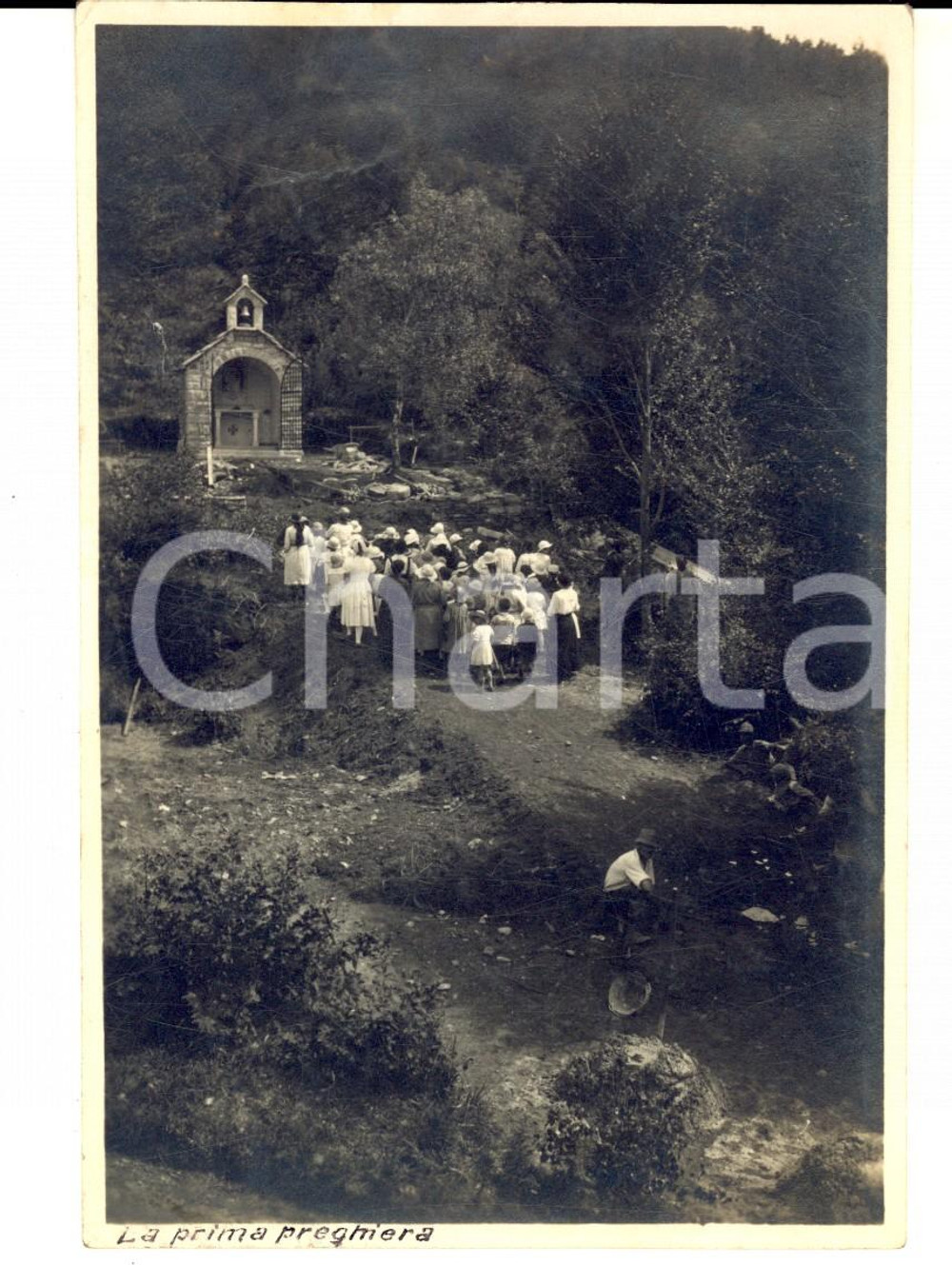 1922 VALGANNA Villaggio Alpino Touring - Bambini in preghiera *Foto VINTAGE