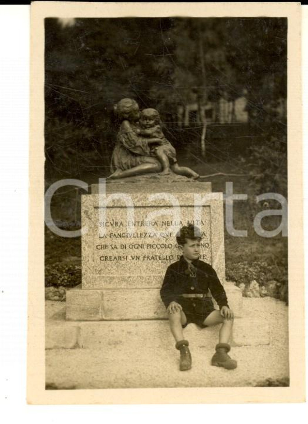 1930 VALGANNA Villaggio Alpino - Figlio dell'architetto Carlo MORANI *Foto 6x9
