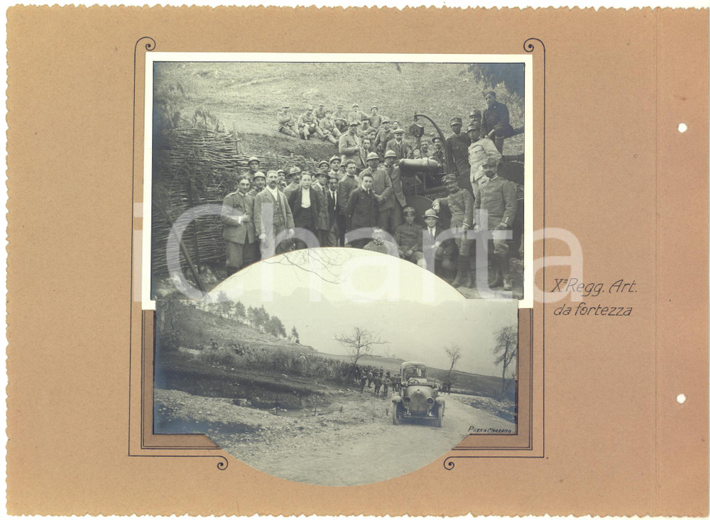 Fotografia d epoca originale 1918 WW1 MEZZANO / MONTE GRAPPA X Reggimento Artiglieria da Fortezza 2 foto 1