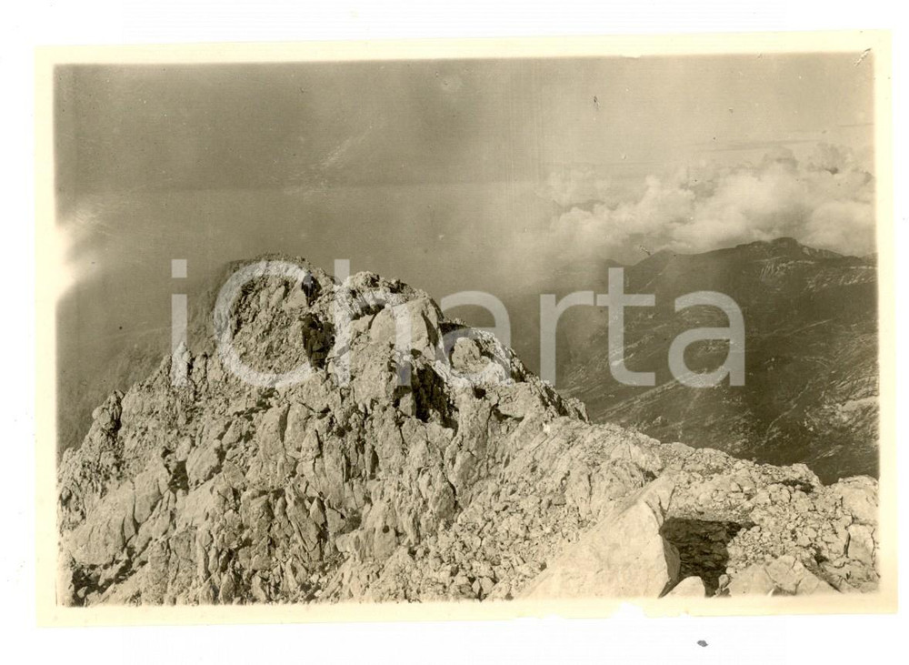 Fotografia d epoca originale 1917 Massiccio della PRESOLANA Veduta dalla vetta Foto ARTISTICA 15x10 cm 1
