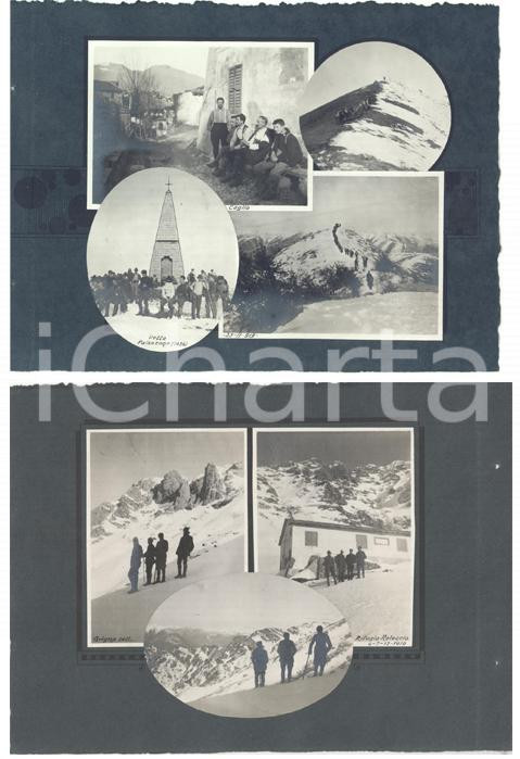 Fotografia d epoca originale 1919 MONTE PALANZONE / GRIGNE / CAGLIO Gruppo studentesco in gita 7 foto 1